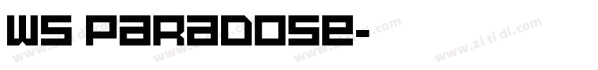 WS Paradose字体转换